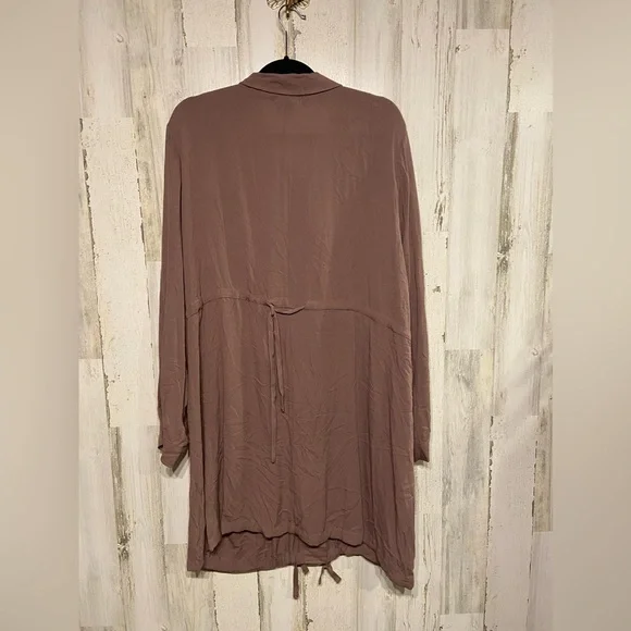 Torrid Anorak Taupe Crinkled Gauze Jacket 2X - Picture 7 of 10